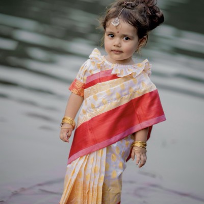 সফট কাতান বেবি শাড়ি