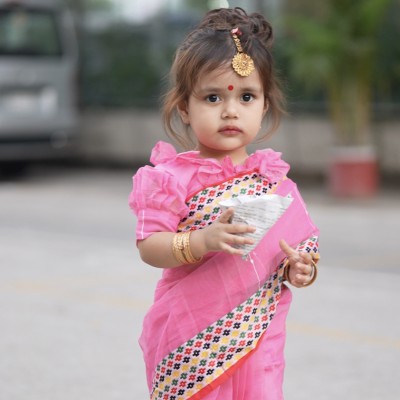 টাংগাইল তাঁতের বেবি শাড়ি
